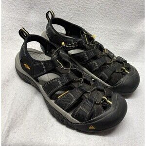 KEEN Newport H2 Mens Size 12 Black/Grey Sandals Waterproof Hiking Nature Outdoor